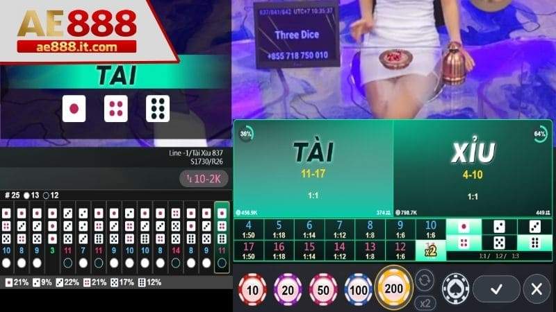 Điền số tiền đặt cược
